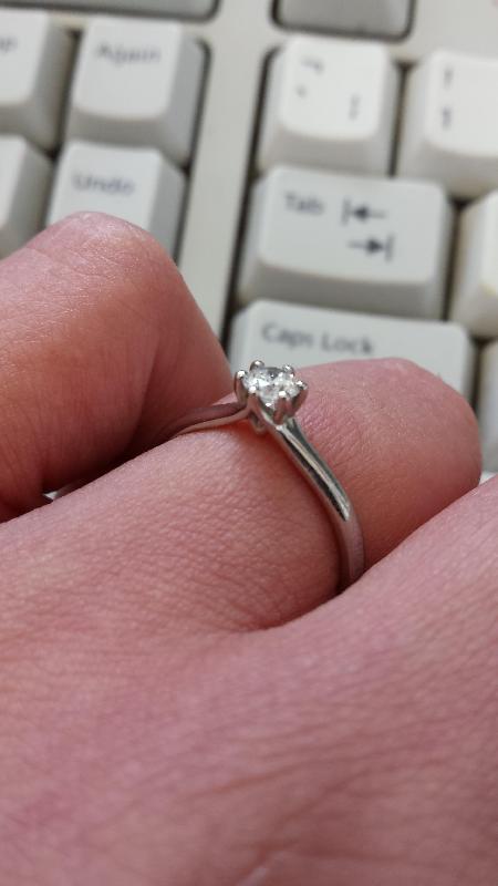 Destiny solitaire in palladium