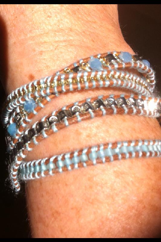 Wrap bracelet -beautiful but colour misleading