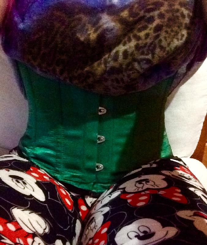 Green satin size 32