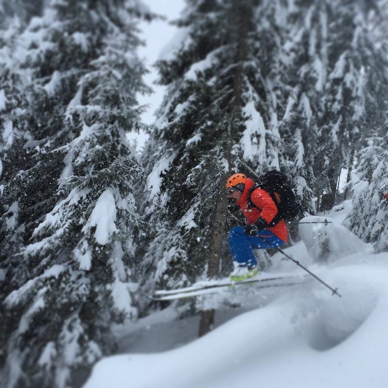 Great ski tour in the Dolomites