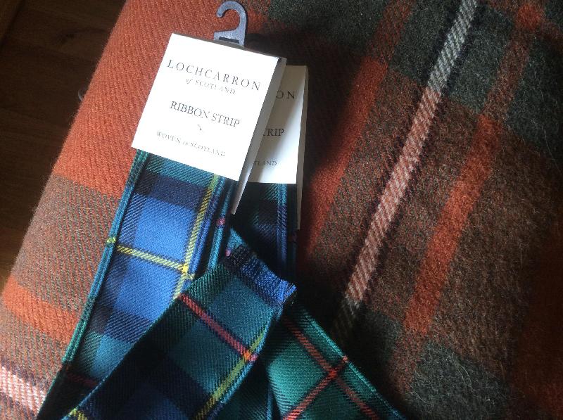 Tartan ribbon.