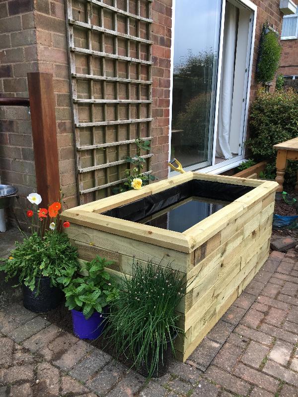 WoodBlocX pond - excellent product and so easy to build.