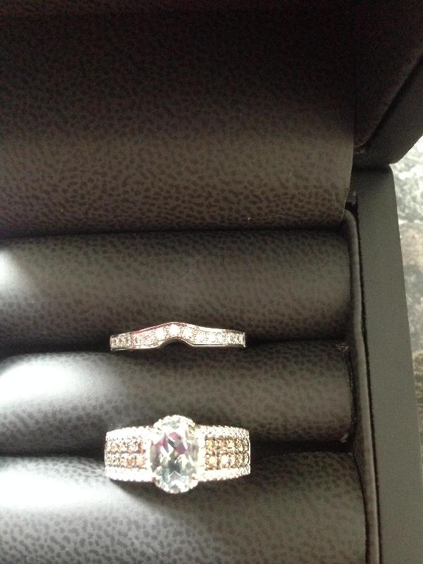 Amazing bespoke wedding ring designed to fit my existing engagement ring. My idea in my head has been brought to life!!