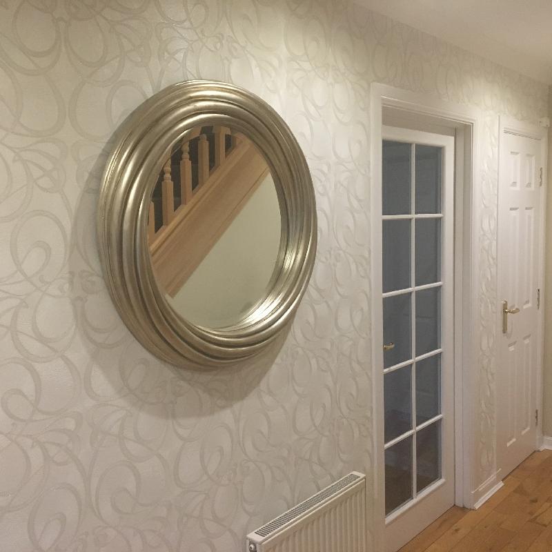 Champagne swirl mirror