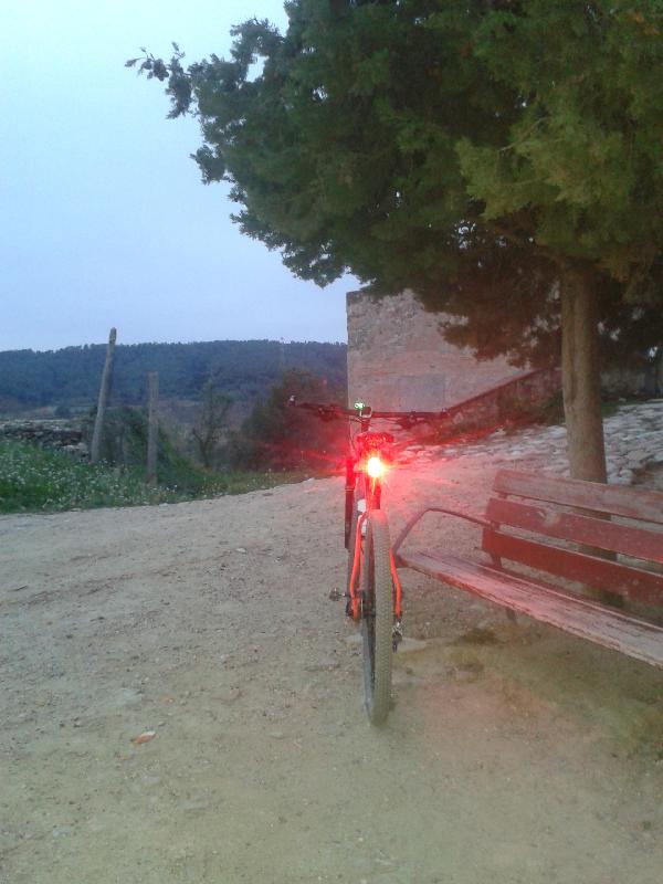 A perfect rear light for a long rides