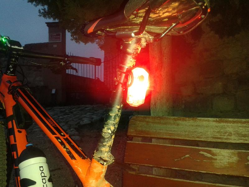 A perfect rear light for a long rides