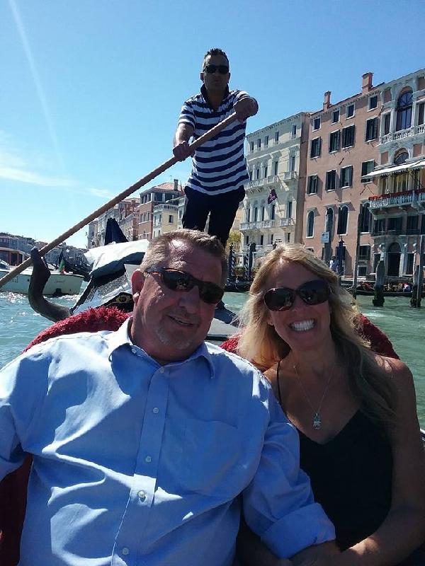Honeymoon gondola ride