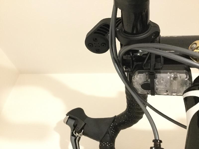 Design flaw to strap firmly against bars and posts.