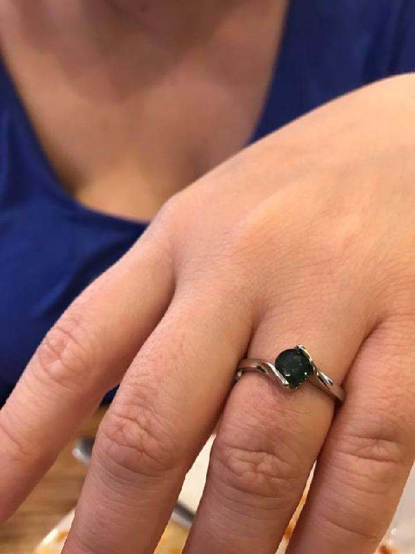 Our wildest dreams were exceeded with a beautiful custom engagement piece.