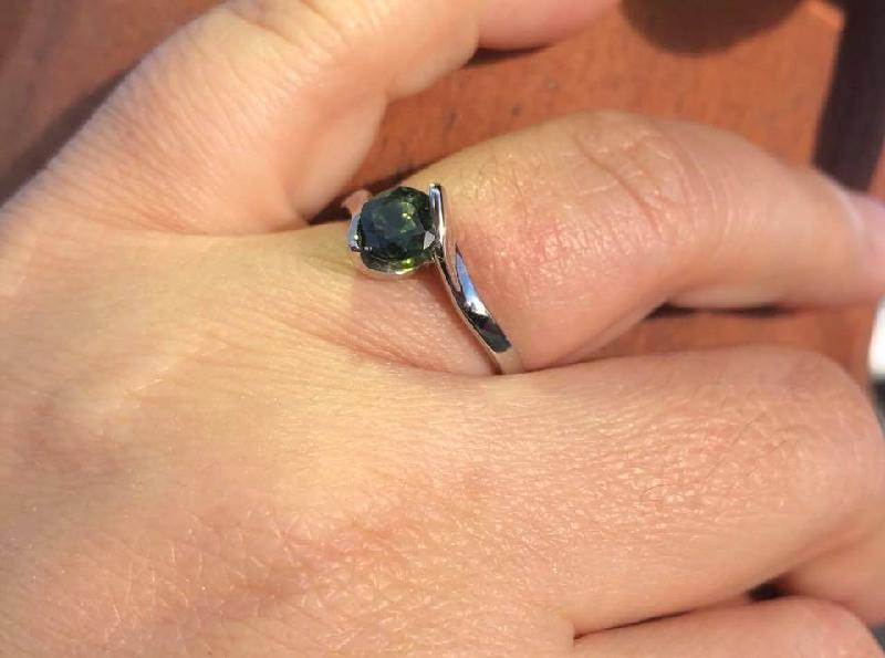 Our wildest dreams were exceeded with a beautiful custom engagement piece.
