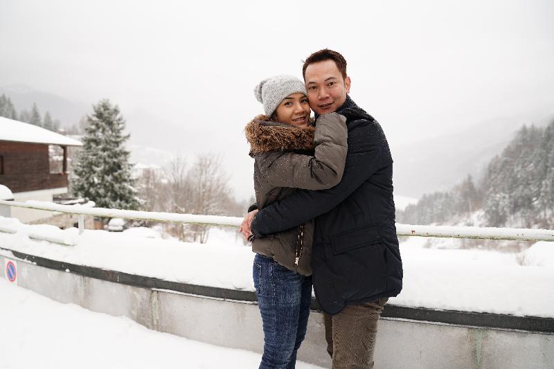 Our first snow was very special!