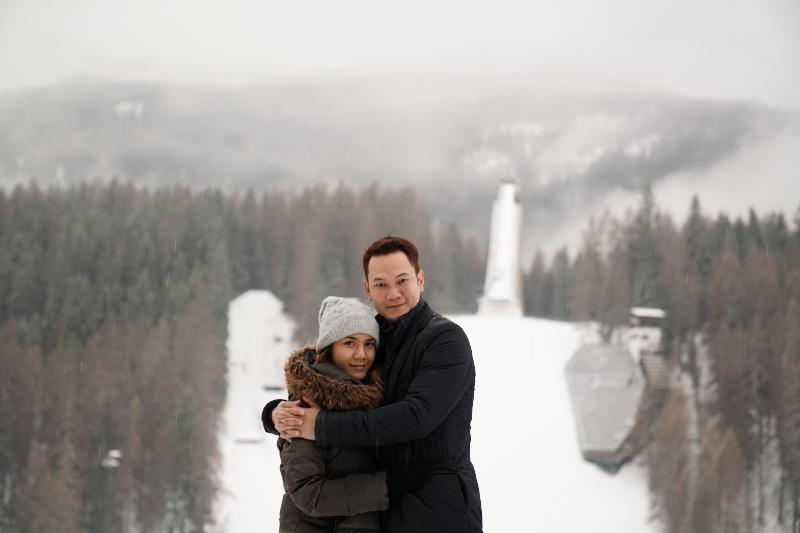 Our first snow was very special!