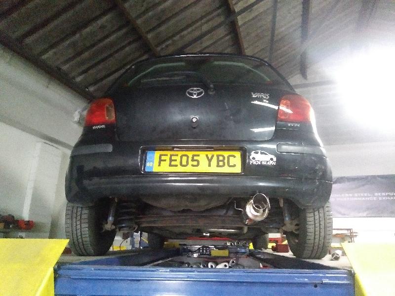 Yaris t3 exhaust fitted, Amazing job!