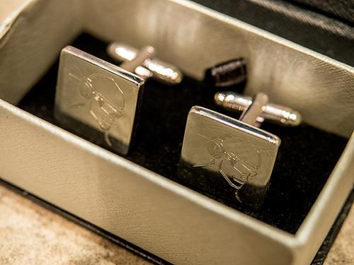 Amazing service, superb craftsmanship with engraved cufflinks.
