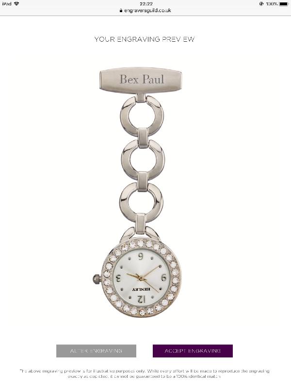 Quality personalised watch