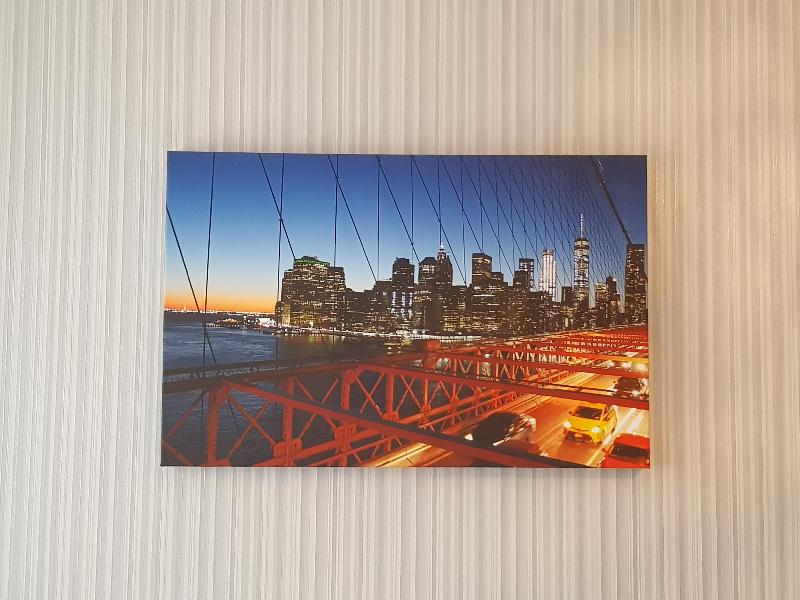 Excellent customer service, great image on canvas and very good value.