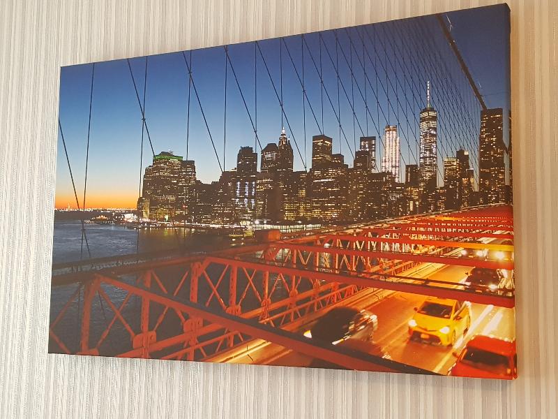 Excellent customer service, great image on canvas and very good value.