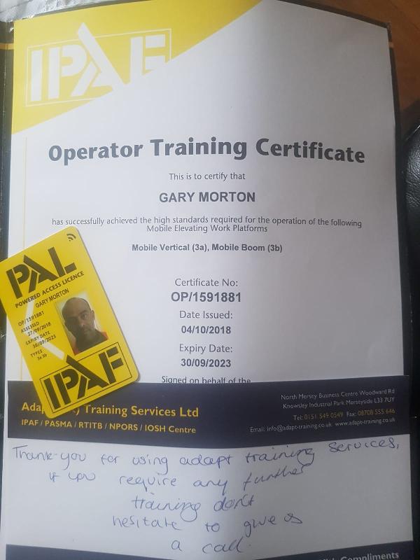 Great training course...I will be recommending Adapt to all my friends