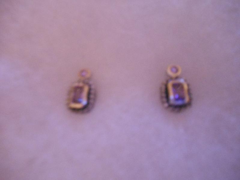 vintage amethyst earrings