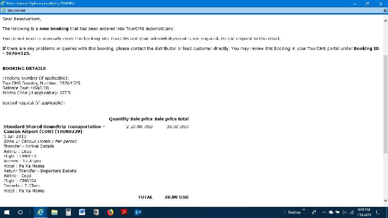 It is the worst tranfer service that I have encountered