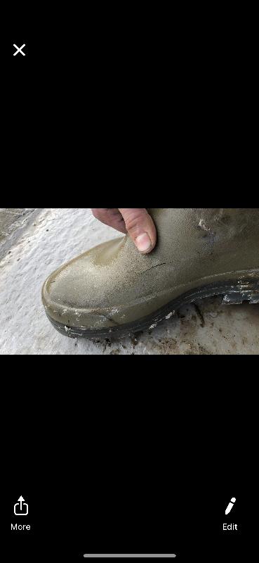 Faulty wellies