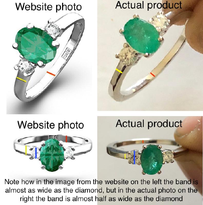 The main photos on the website are FAKE