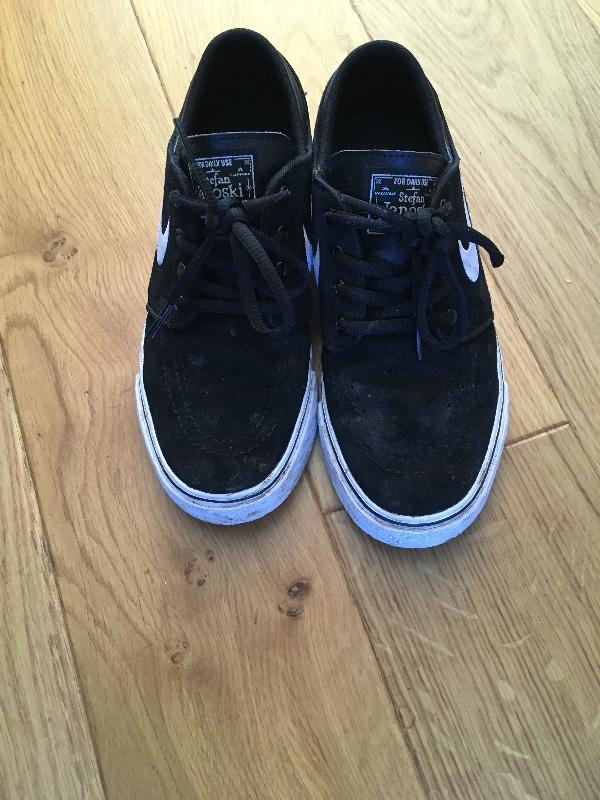 Nike Stefan Janoski Kids' Shoes - Black/White/Gum - Size - UK 3