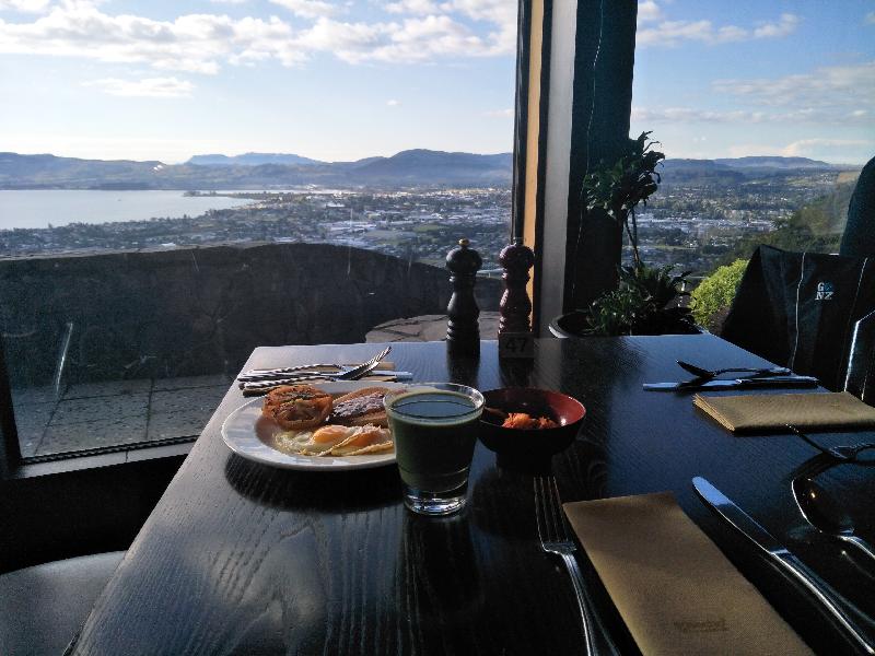 It's nice place to have a breakfast with a beautiful view.  I really enjoye