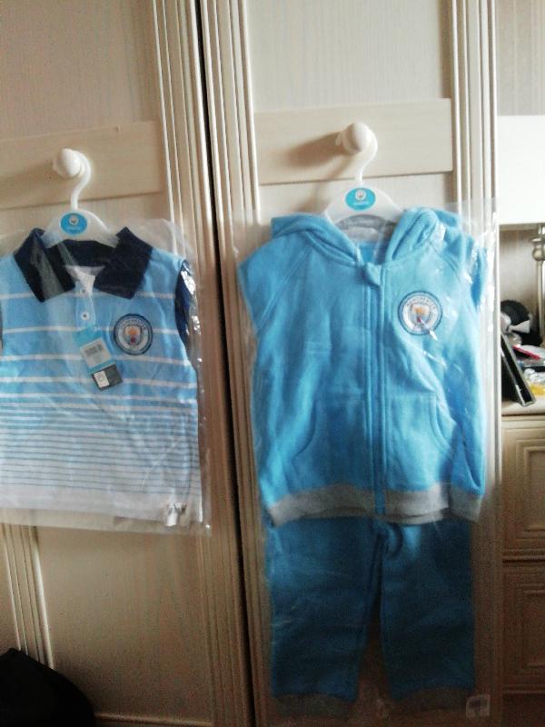 Manchester City Crest Jog Suit - Sky - Baby
