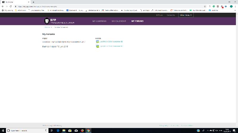 Forum doesn't work in the OCR.