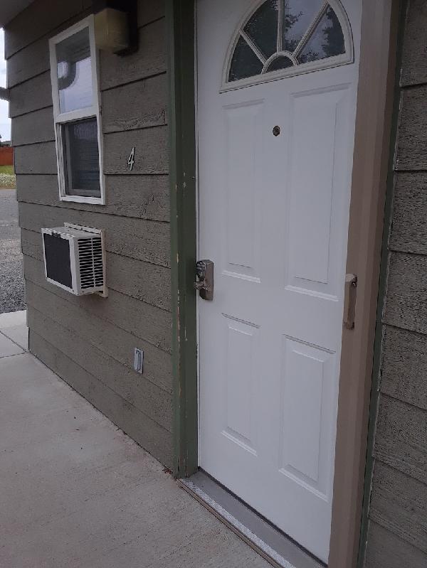 Replacing wind damaged screen doors with Phantom retractable screen doors.