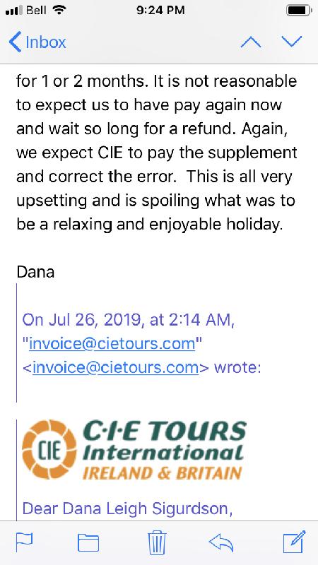 Booking error and no response to my emails.