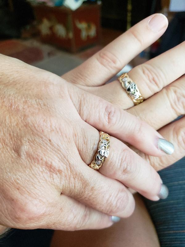 We love them. They are the perfect upgrade to our original silver rings.