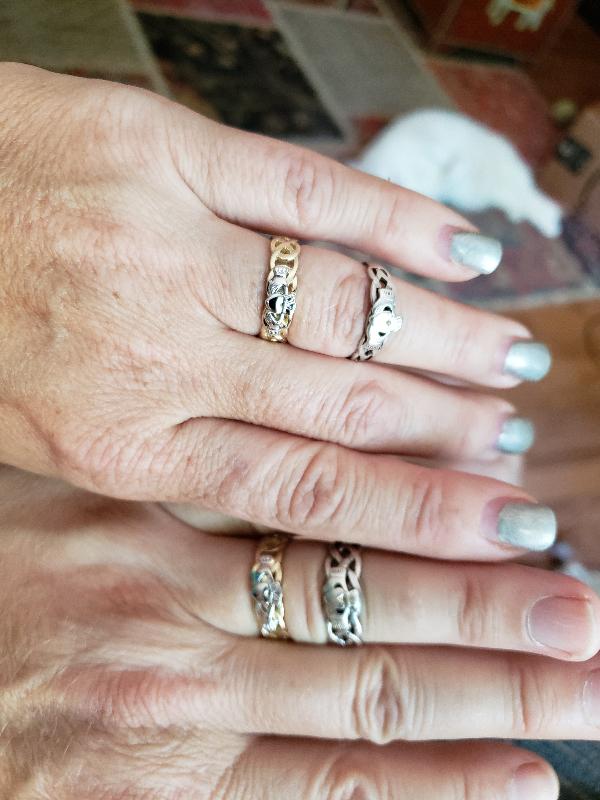 We love them. They are the perfect upgrade to our original silver rings.