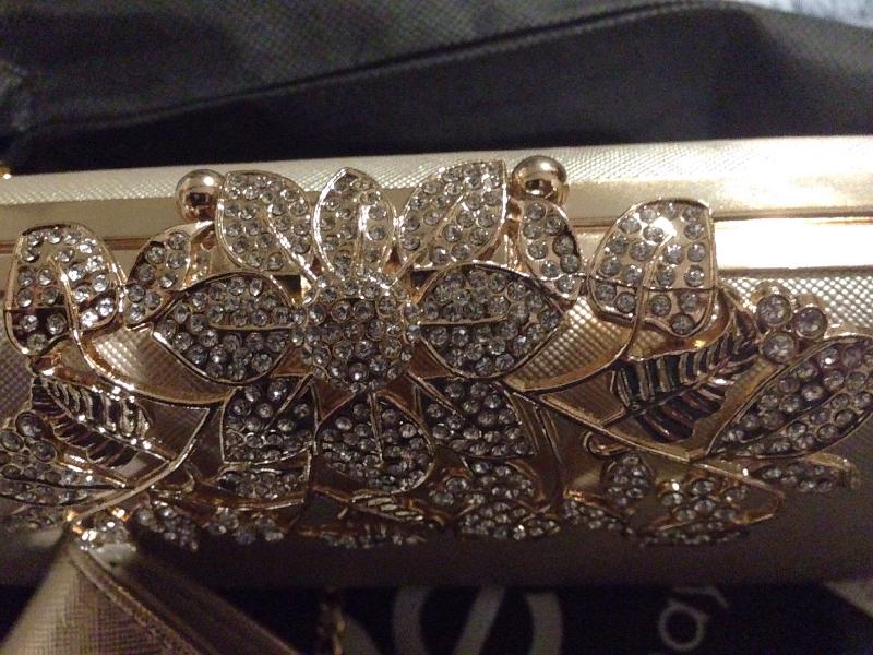 Ivory Floral Clip Clutch Bag