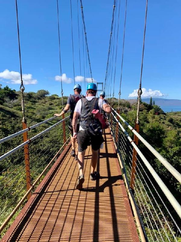 Best views! Dual zip lines whole time!