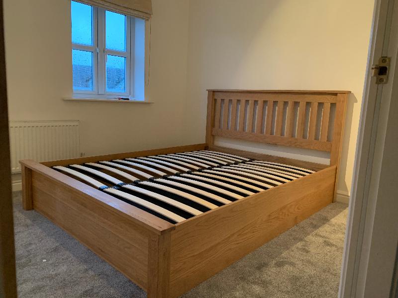 Good quality solid wood bed really heavy, easy to assemble