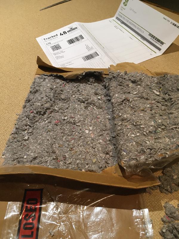 Poor packaging. After an expensive delivery charge.