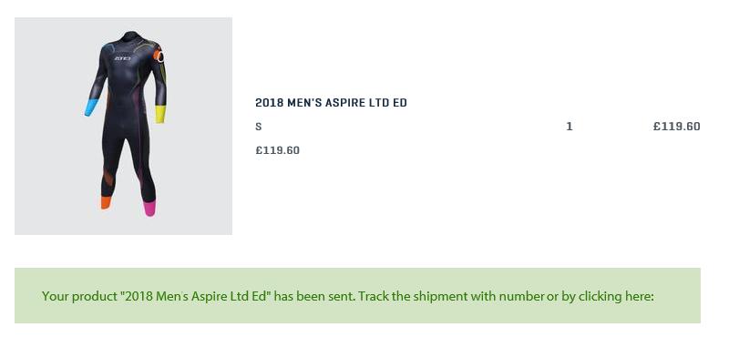 The marked item has not arrived yet.
