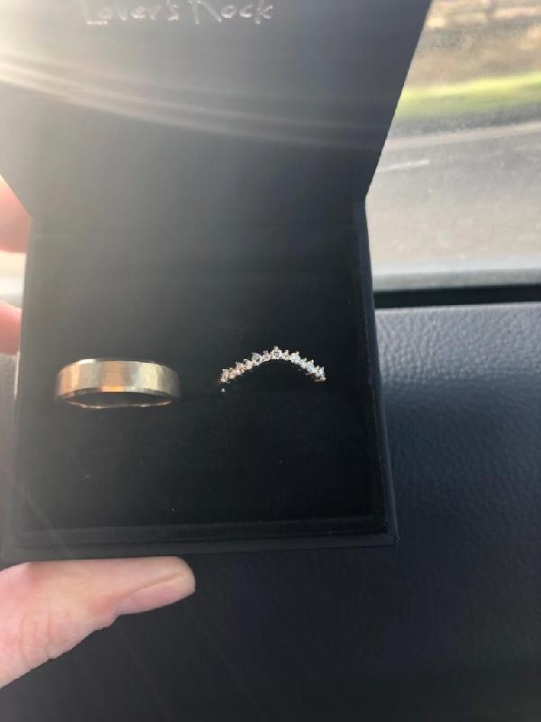 Two amazing bespoke wedding rings