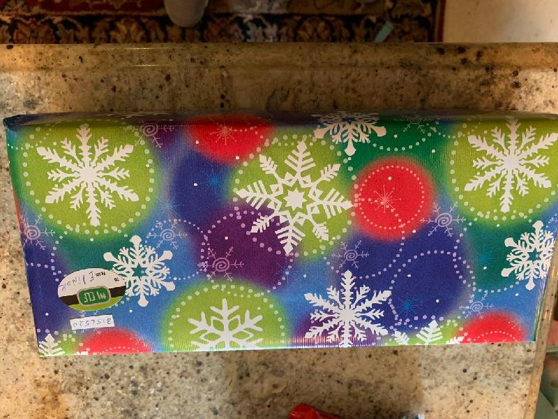 Gift label not filled in.