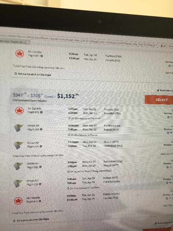 travel time showed was less before booking but after booking it is way more
