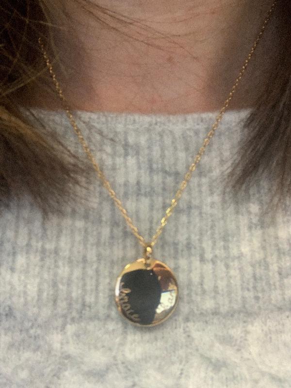 Beautiful necklace with my children’s names engraved