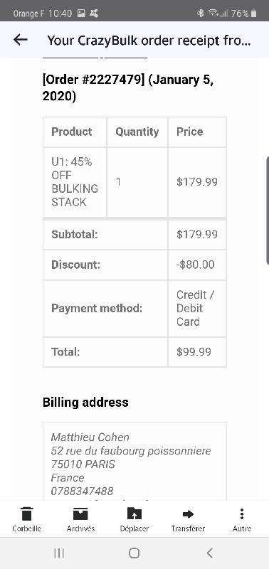 Pas reçu ma commande