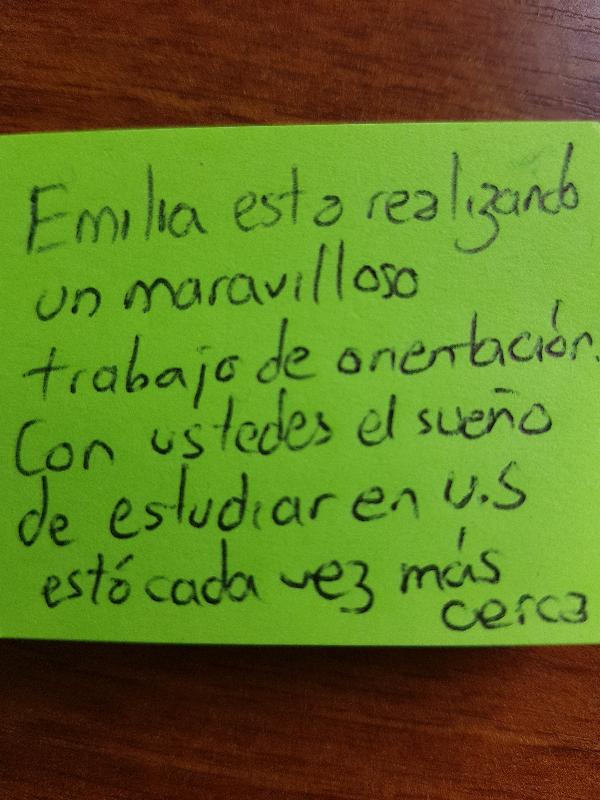 Muy buena orientación para estudiantes. Gracias