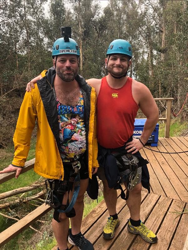 Our first time zip lining and we had an absolute BLAST