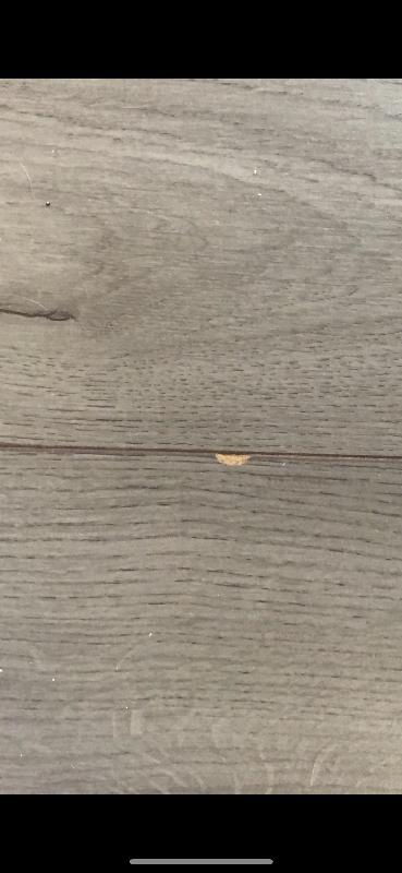 Flooring one day and already has chipped 3 times