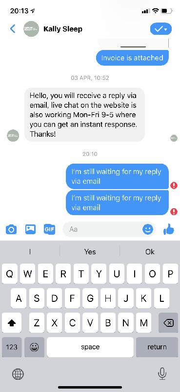Poor and slow replies