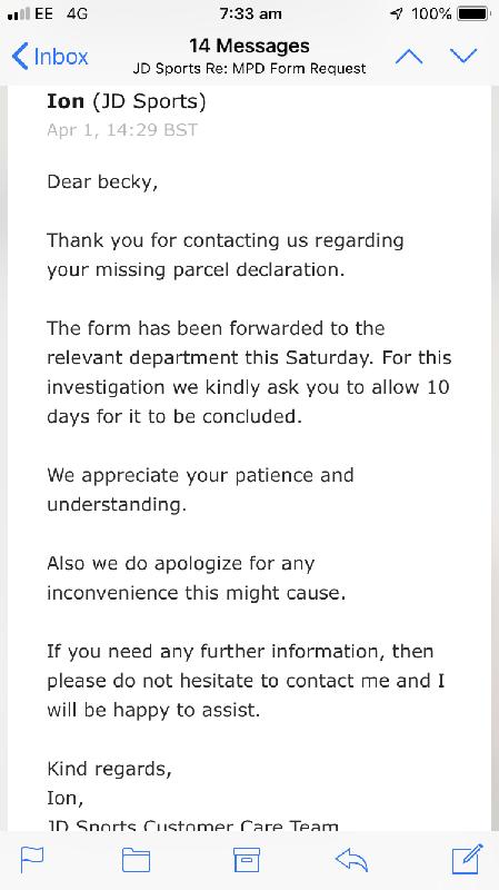 Full order not arrived and still not resolved after 2 weeks.
