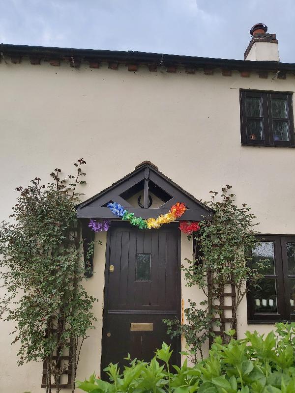 Lovely rainbow garland